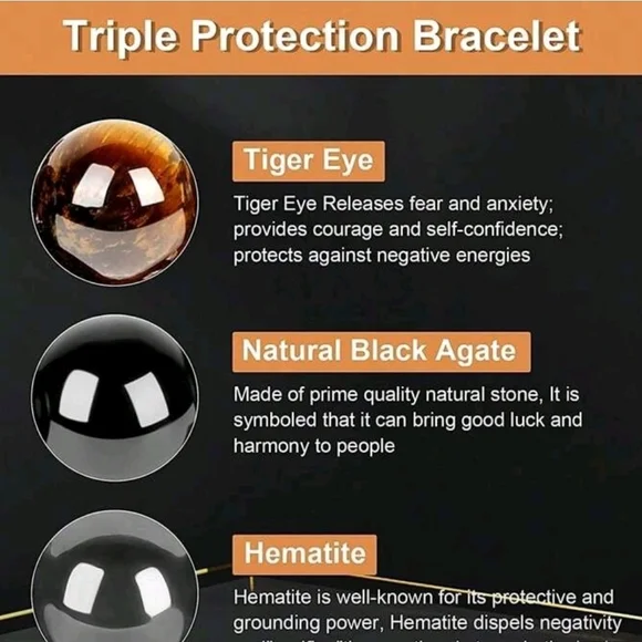 Black and Brown Beaded Bracelet - Picture 4 of 5